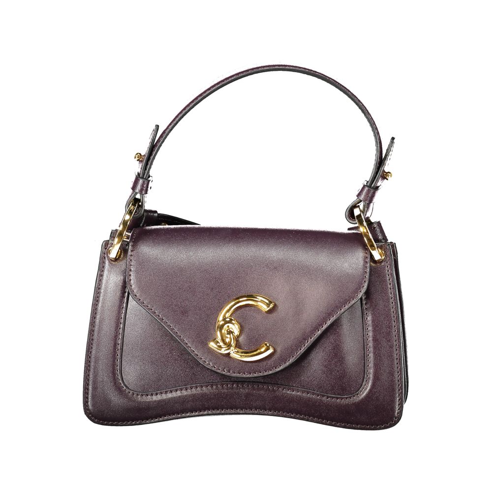 Purple Leather Women Handbag