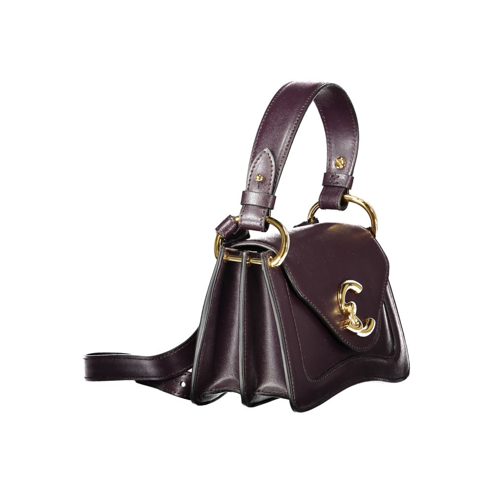 Purple Leather Women Handbag