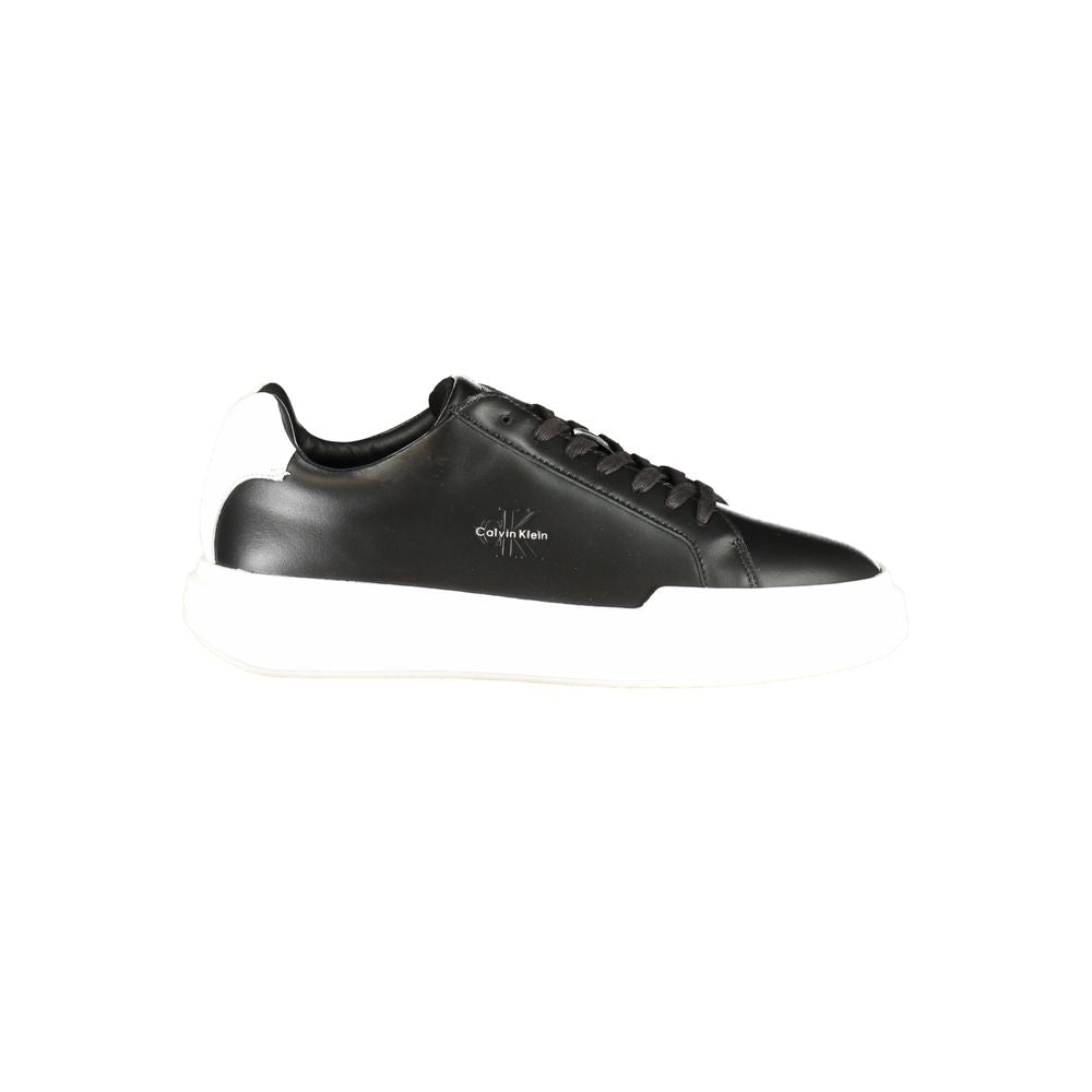 Black Leather Men's Sneaker