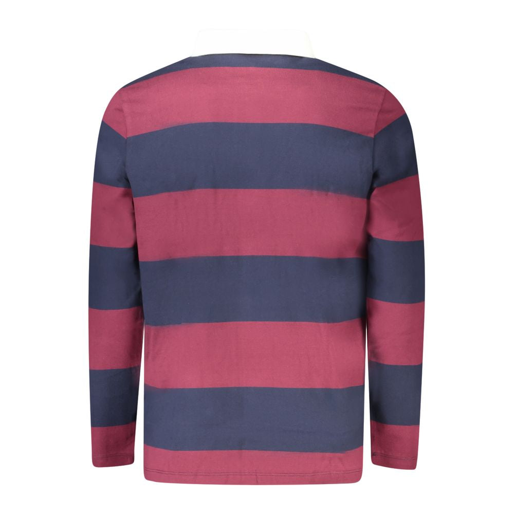 Red Cotton Men Polo Shirt