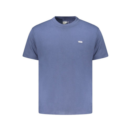 Blue Cotton Men T-Shirt