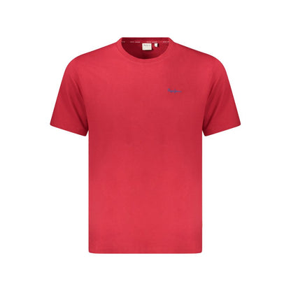 Red Cotton Men T-Shirt
