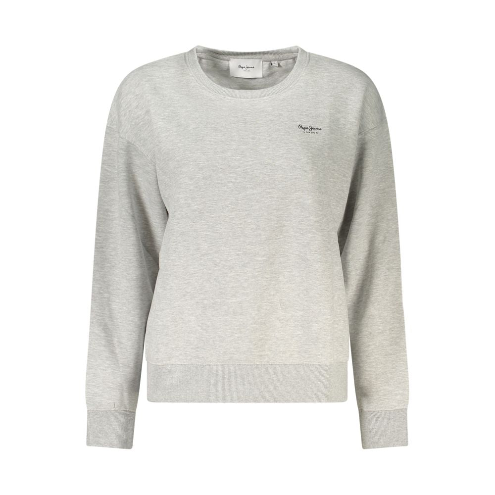 Gray Cotton Women Sweater
