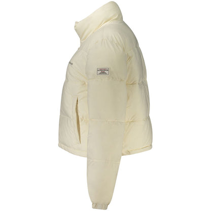 White Polyester Women Jacket