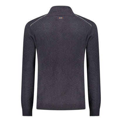 Black Wool Men Sweater