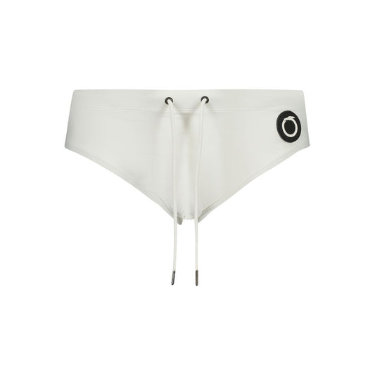 White Elastane Swimwear