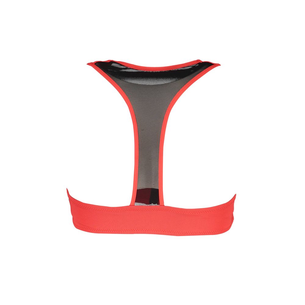 Red Elastane Swimwear