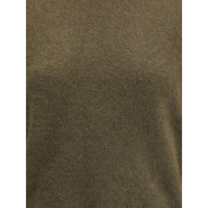 Green Raccoon Fur Sweatshirt