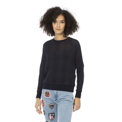 Blue Cotton Sweatshirt