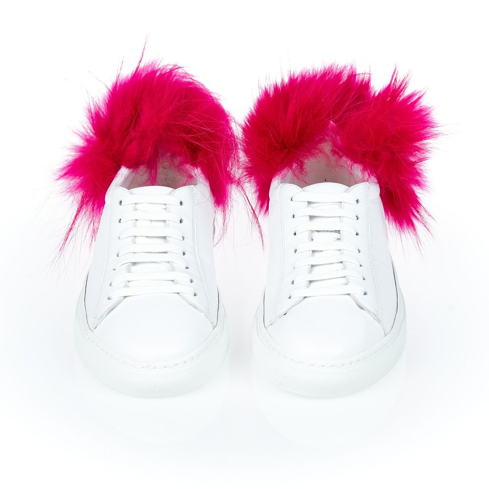 White Lamb Leather Women Sneaker