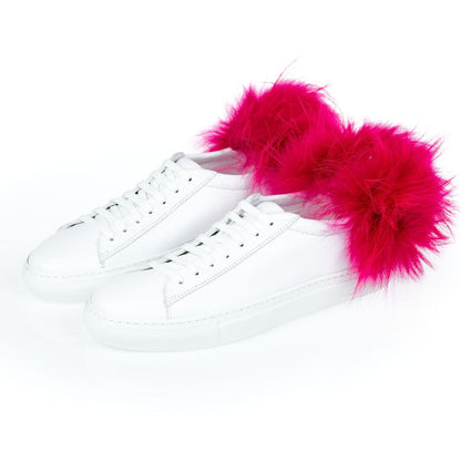 White Lamb Leather Women Sneaker