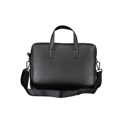 Black Polyester Handbag