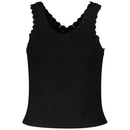 Black Viscose Tank Top