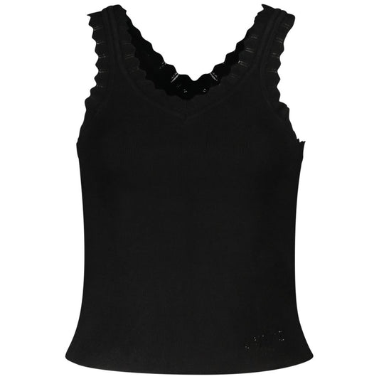 Black Viscose Tank Top