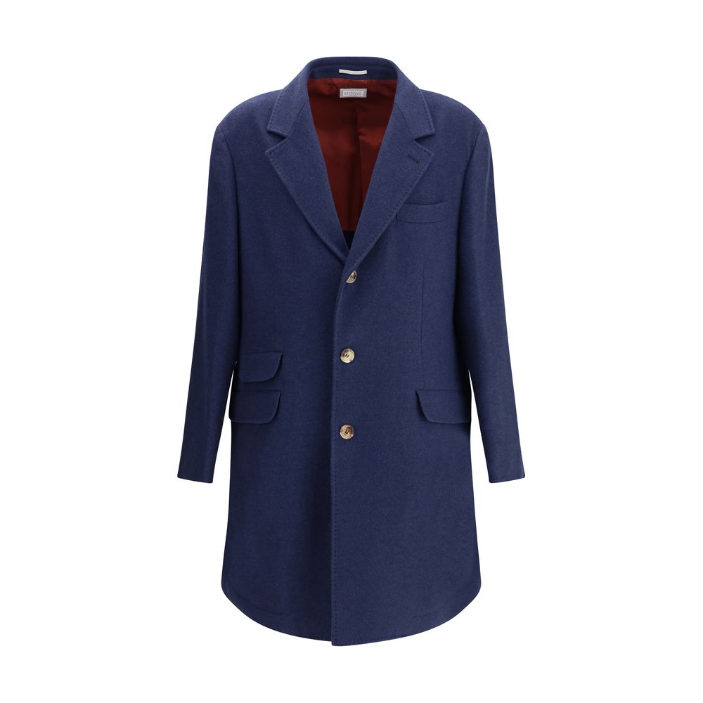 Blue Cashmere Coat