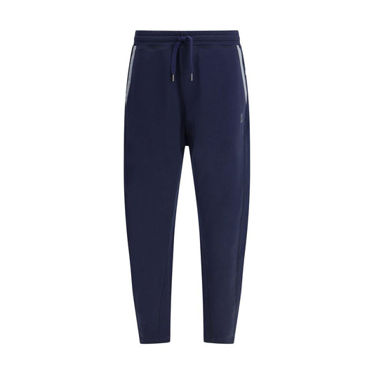 Blue Cotton Joggers (Workout Pants)