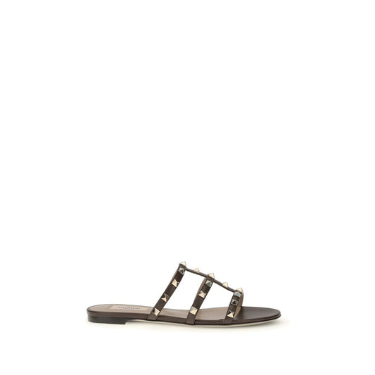 Brown Calf Leather Bos Taurus Sandals