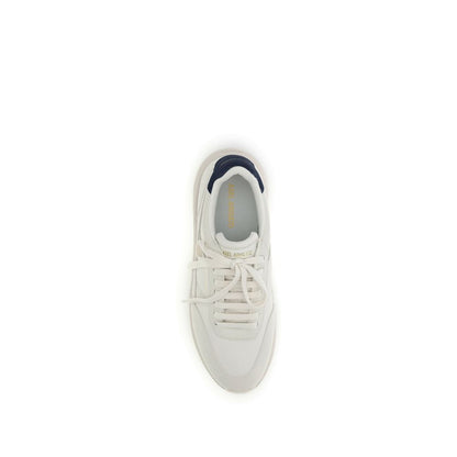 White Leather Athletic Sneakers