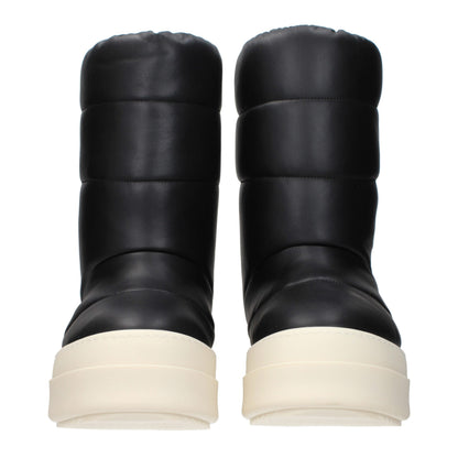 Black Leather Ankle Boots