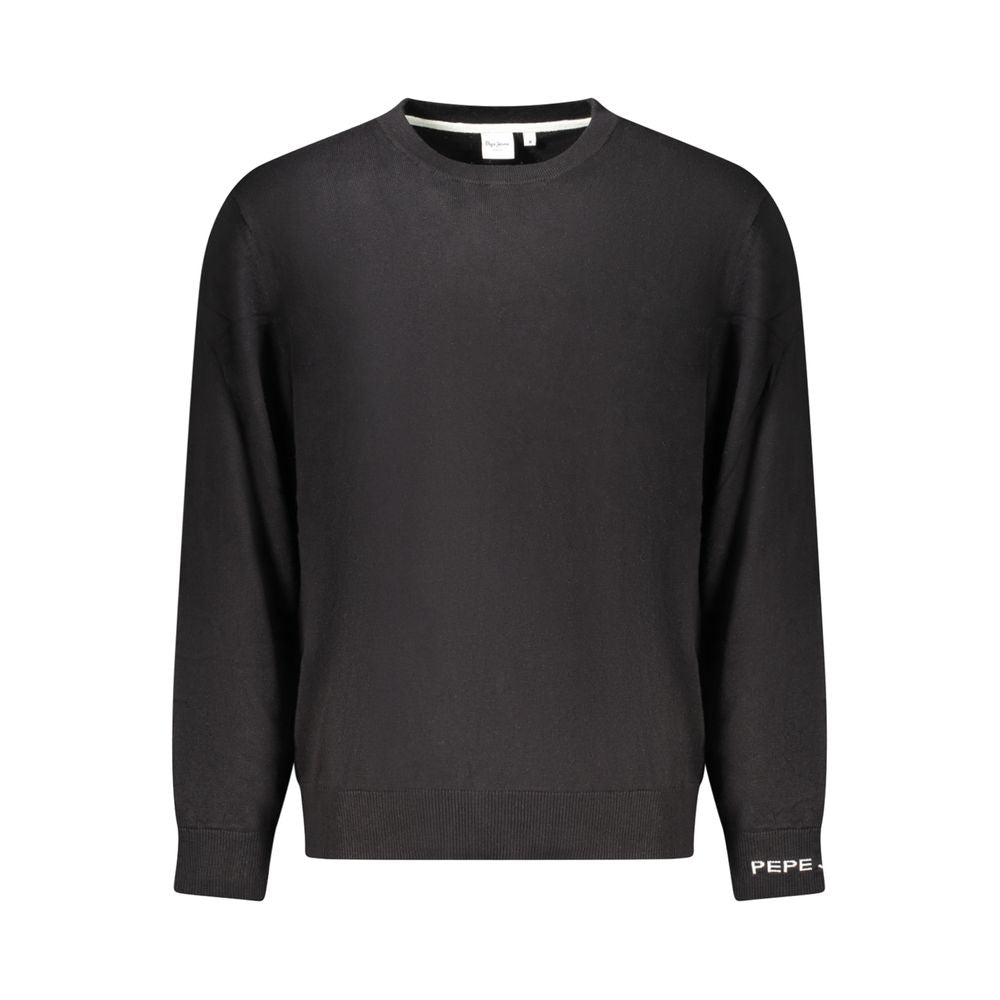 Black Cotton Sweater