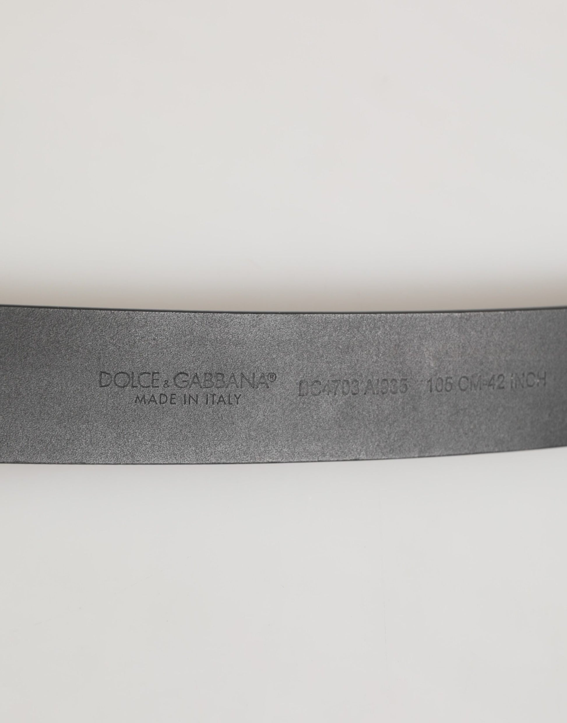 Black Leather Classic Metal Buckle Men Belt