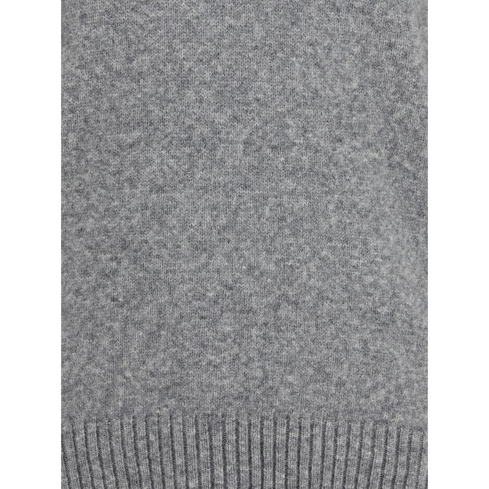 Gray Fleece Wool Sweatshirt