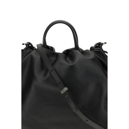 Black Calf Leather Bos Taurus Shoulder Bag