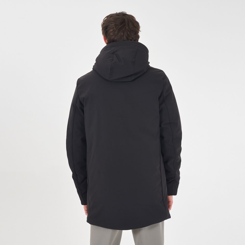 Black Nylon Jackets & Coat