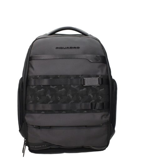 Gray Fabric Backpack