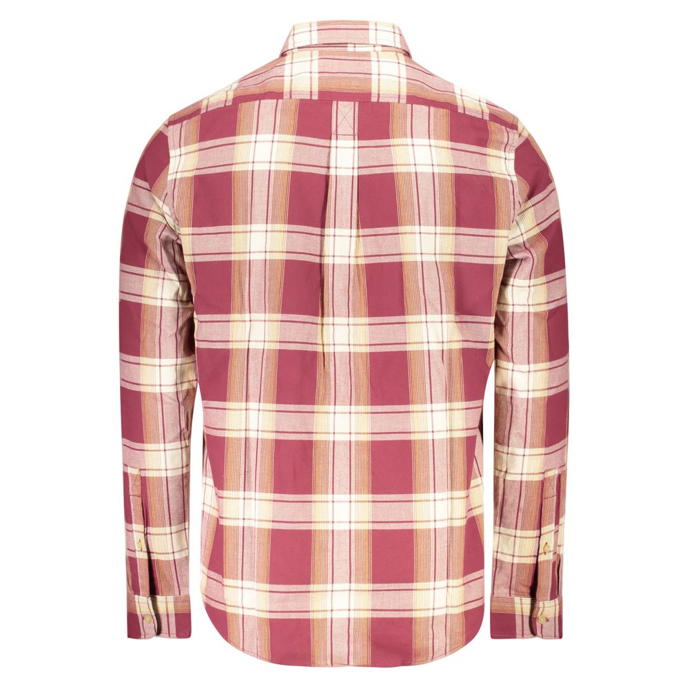 Red Cotton Men Shirt