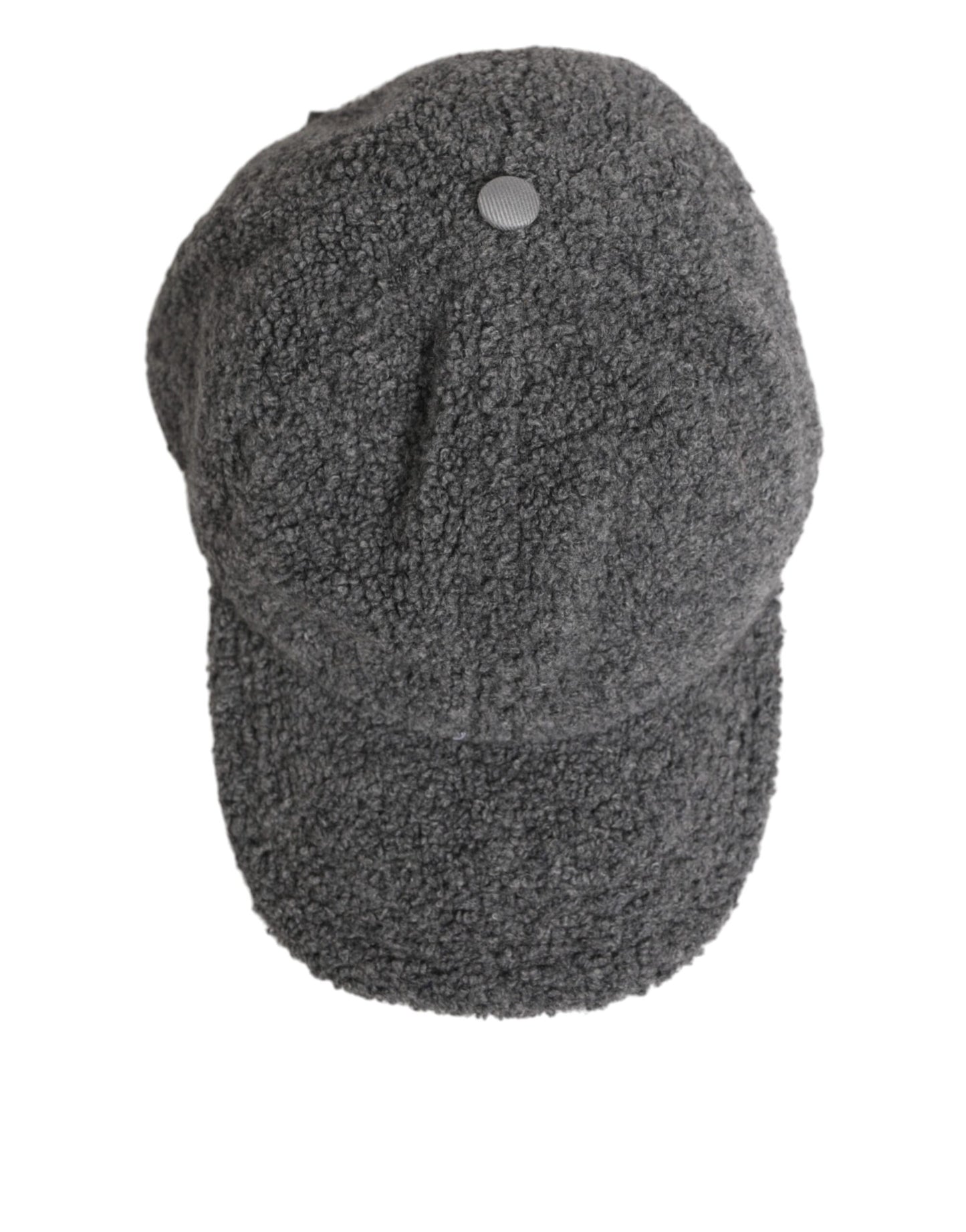 Gray Wool Fleece Rapper Men Baseball Capello Hat