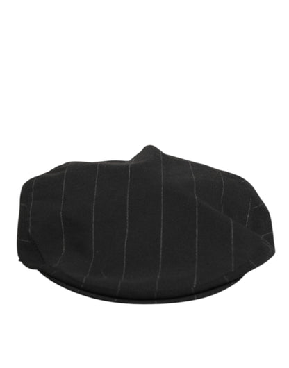 Black Polyester Newsboy Men Cloth Capello Hat