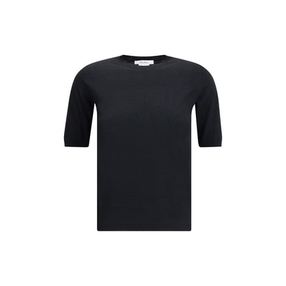Black Fleece Wool Top
