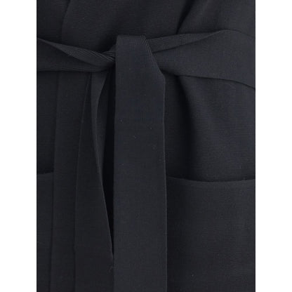 Black Viscose Coat