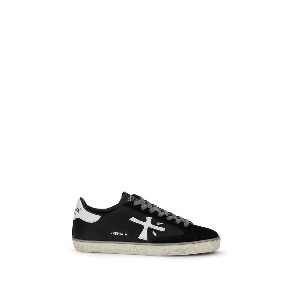 Black Rubber Low Top Sneakers