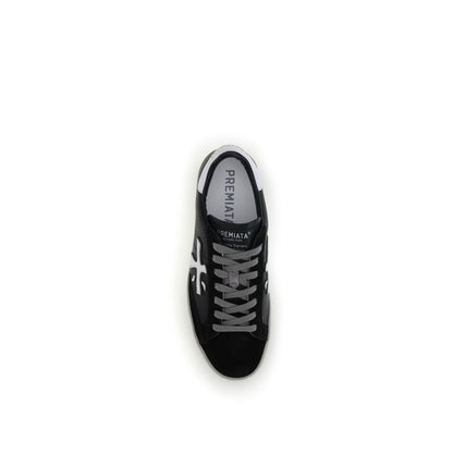 Black Rubber Low Top Sneakers