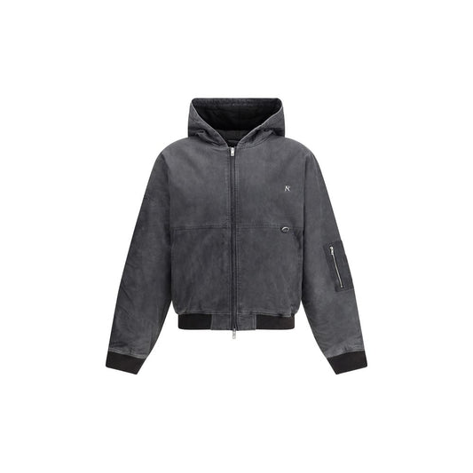 Gray Cotton Bomber