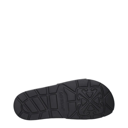 Black Cotton Slippers