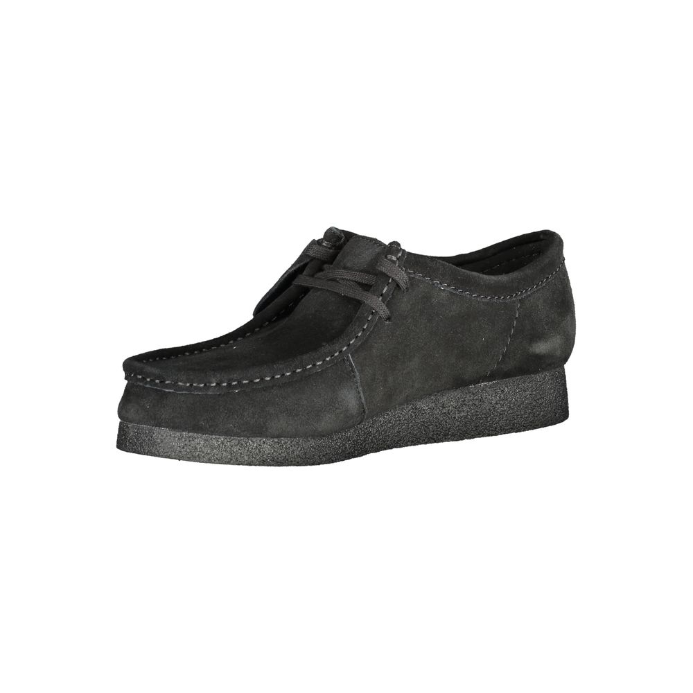 Black Leather Men Sneaker