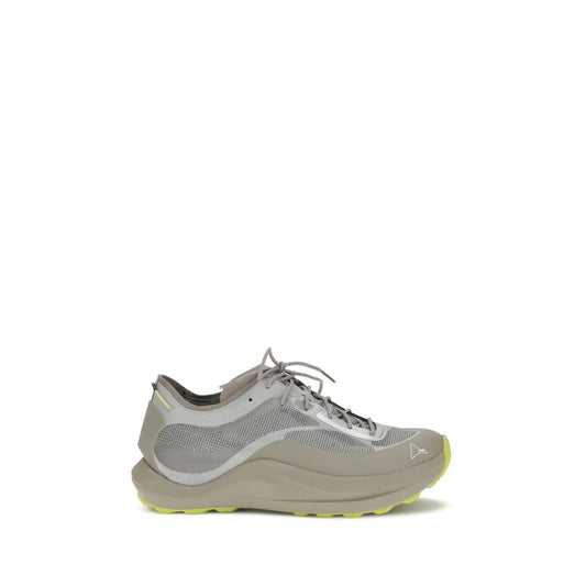 Gray Fabric Athletic Sneakers