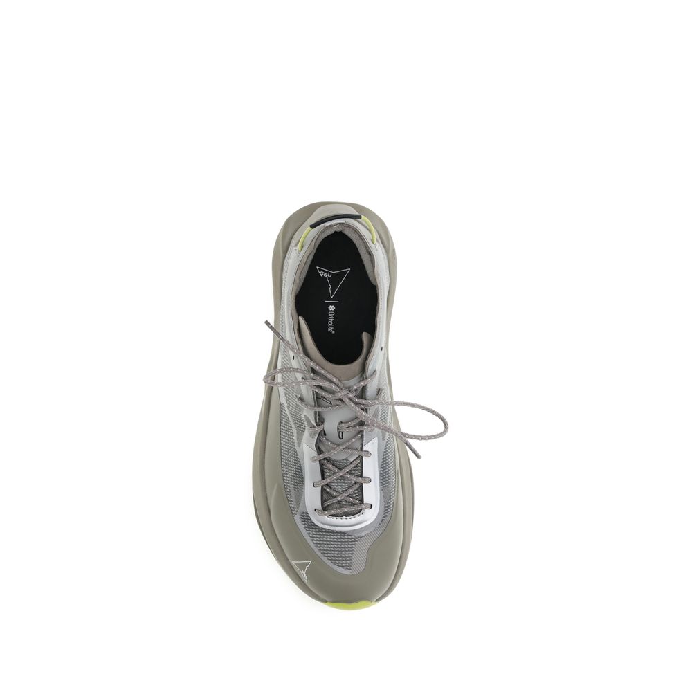 Gray Fabric Athletic Sneakers