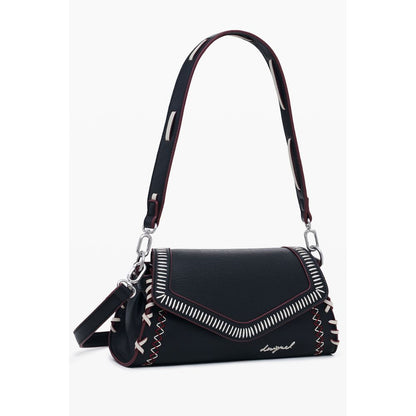 Black Polyethylene Women Handbag