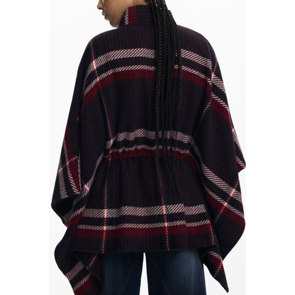 Black Polyester Women Poncho