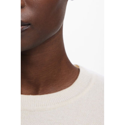 Beige Wool Women Sweater