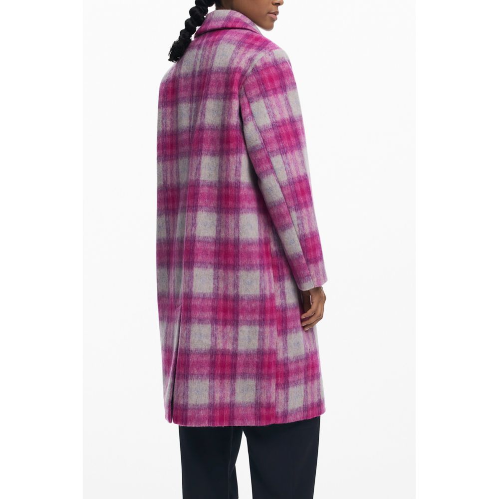 Pink Wool Women Coat