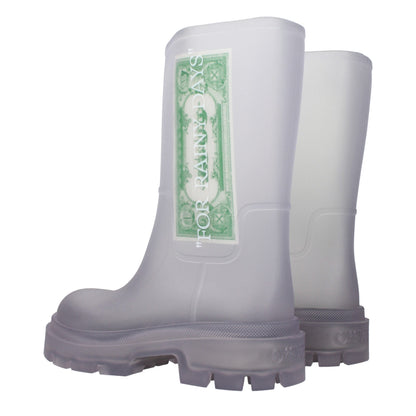 Transparent Pvc Ankle Boots