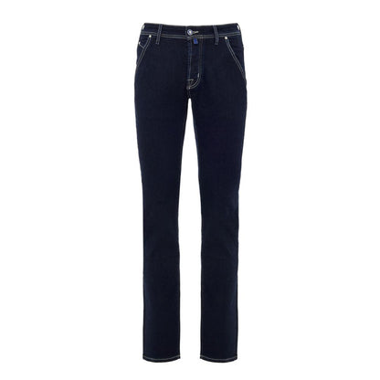 Blue Cotton Skinny Jeans