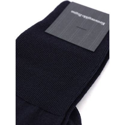 Navy Blue Wool Socks