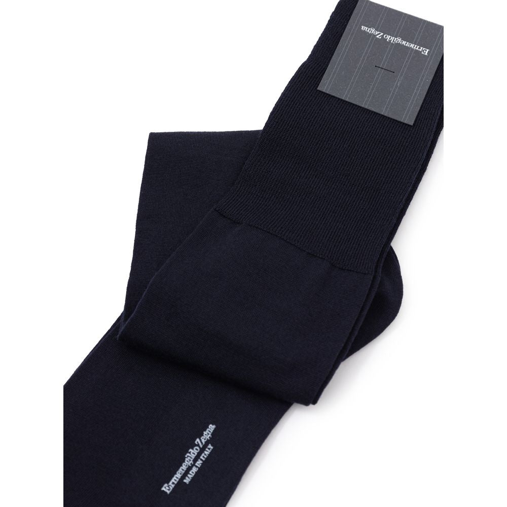 Blue Wool Socks