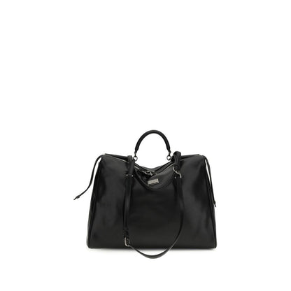 Black Calf Leather Bos Taurus Handbag